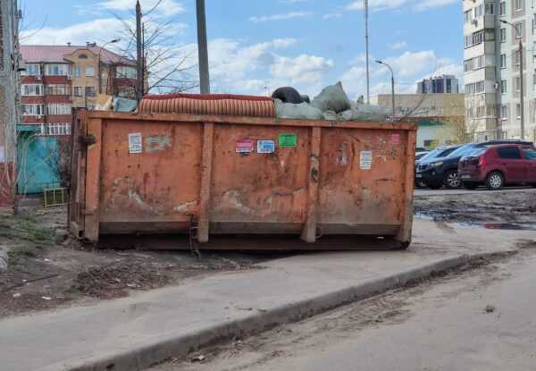Пример -Вывоз мусора контейнером в Москве
